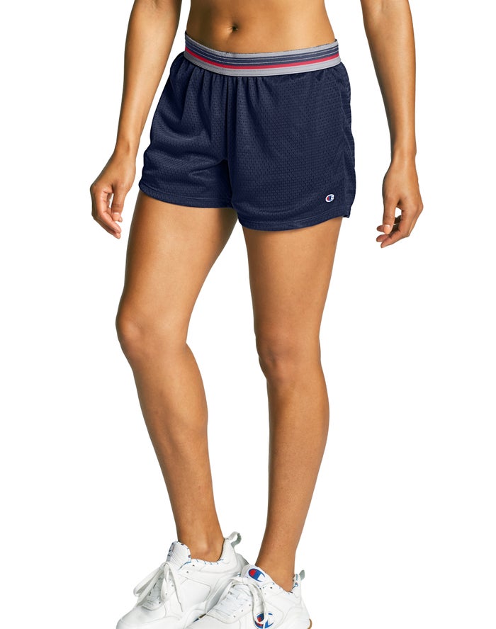 Champion Dame Shorts Mørkeblå - Mesh 4 - Danmark WQJ-512348